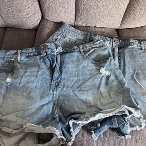 3 pairs of Torrid Size 22 distressed shorts